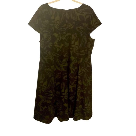 Alfani LEAF PRINT green dress size 18W - Picture 4 of 4
